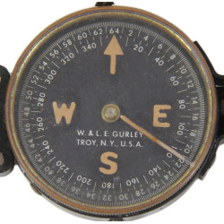 Boussole de marche, W.& L.E. GURLEY, avec pochette imprégnée
