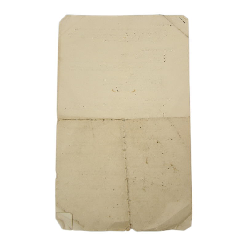 Document dactylographié, Calisthenics, US Army, 1945