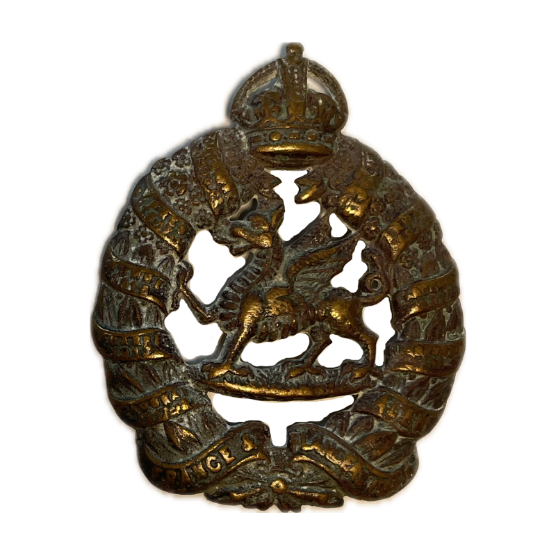 Cap badge, The Monmouthshire Regiment, Normandie Cap badge, The Monmouthshire Regiment, Normandie