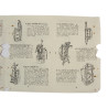 Sheet, Instruction, Packboard, US Army