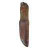 Couteau de combat, KA-BAR, OLEAN, N.Y., avec fourreau en cuir