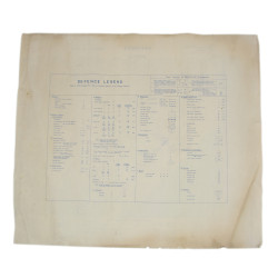 Carte britannique, Defences, BARNEVILLE, Normandie, 1944, TOP SECRET