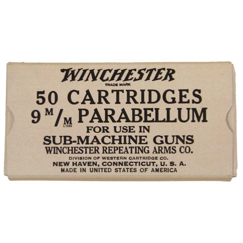 Box, Ammo, 9mm, UD M42, WINCHESTER