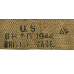 Bretelle de porte-chargeur Thompson, chargeur tambour, British Made, 1944