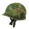 Casque M1, parachutiste, complet, avec couvre-casque Mitchell, 1964, Viêt-Nam, nominatif