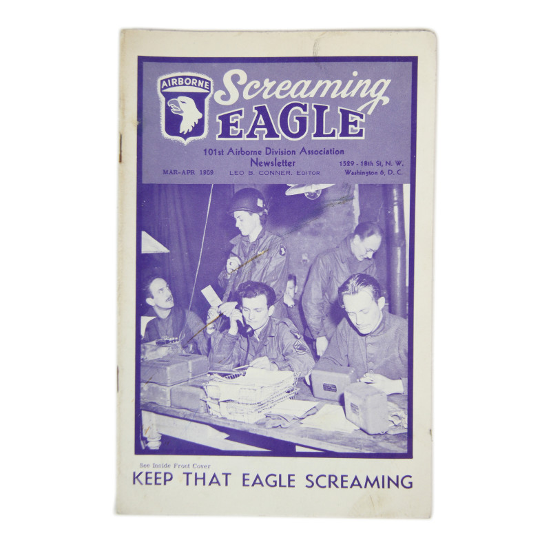 Bulletins Screaming Eagle, 101st Airborne Division Association, 1959, T/5 George Gillespie, Serv. Co., 502nd PIR