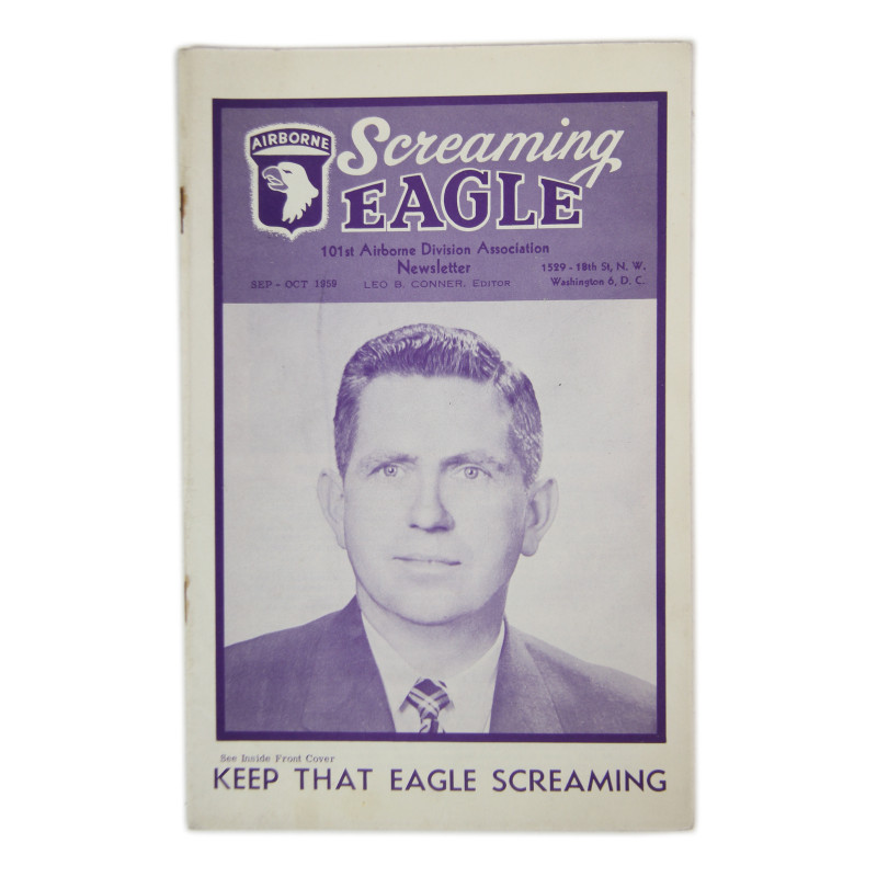 Bulletins Screaming Eagle, 101st Airborne Division Association, 1959, T/5 George Gillespie, Serv. Co., 502nd PIR