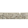 Map, Saint-Hilaire-du-Harcouët, Normandy, 1944, 90th Infantry Division