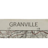 Map, British GRANVILLE, Normandy, 1944, 6th Armored Division