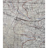 Map, British GRANVILLE, Normandy, 1944, 6th Armored Division