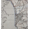 Map, British GRANVILLE, Normandy, 1944, 6th Armored Division