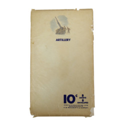 Papier à lettre, Artillery, feuillets & enveloppes assorties