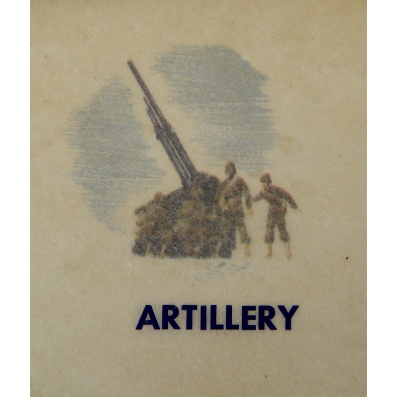 Papier à lettre, Artillery, feuillets & enveloppes assorties