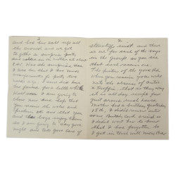 Lettre, Pvt. Ray Geddes, Camp Toccoa, 501st PIR, 1943