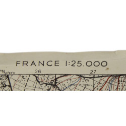 Carte alliée, GAVRAY, Normandie, 1943
