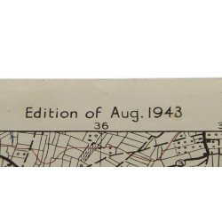 Carte alliée, GAVRAY, Normandie, 1943