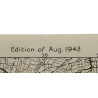Carte alliée, GAVRAY, Normandie, 1943