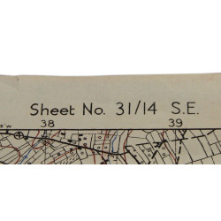 Carte alliée, GAVRAY, Normandie, 1943