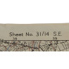 Carte alliée, GAVRAY, Normandie, 1943