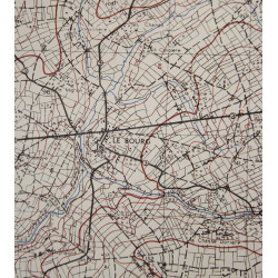 Carte alliée, GAVRAY, Normandie, 1943