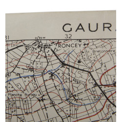 Carte alliée, GAVRAY, Normandie, 1943