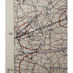 Carte alliée, GAVRAY, Normandie, 1943