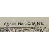 Carte britannique, DOZULÉ, Normandie, 6th Airborne Division, 1943