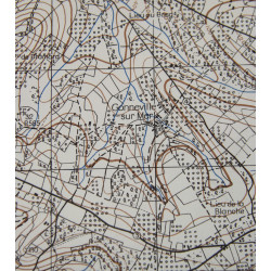 Carte britannique, DOZULÉ, Normandie, 6th Airborne Division, 1943