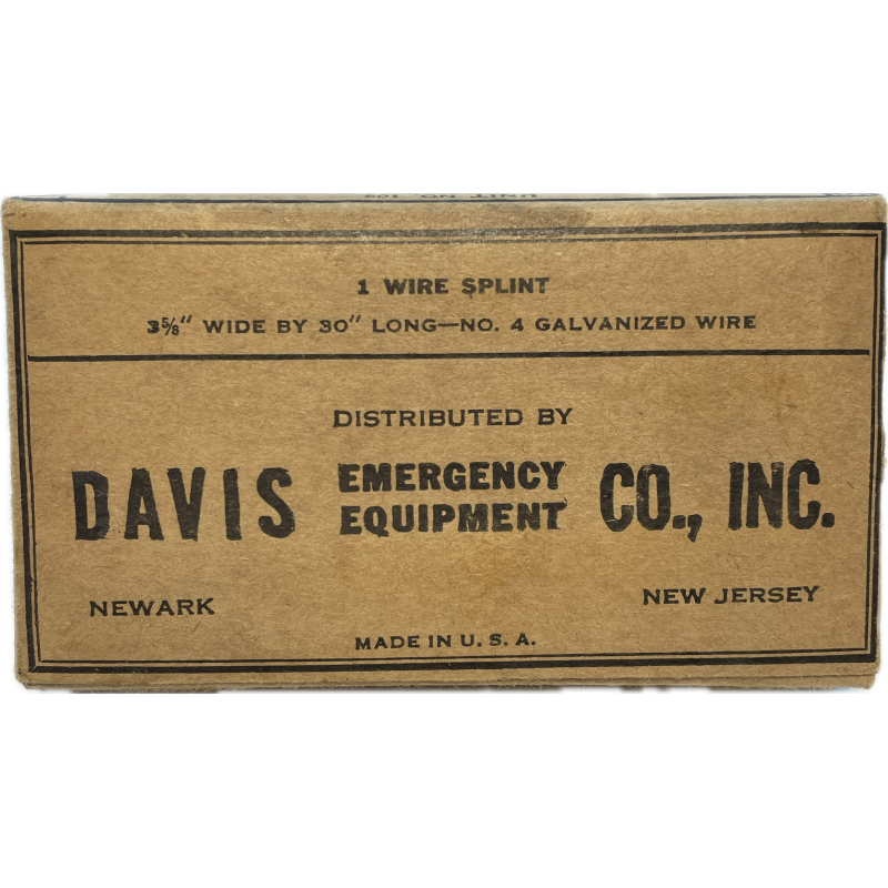 Attelle métallique, Davis Emergency Equipment Co., Inc. Attelle métallique, Davis Emergency Equipment Co., Inc.