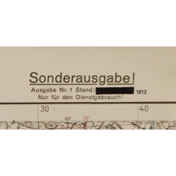 Carte allemande, Anvers - Lüttich, Belgique, Luftwaffe, 1942