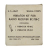 Kit, vibrator, Radio Receiver BC-728-C, 1943