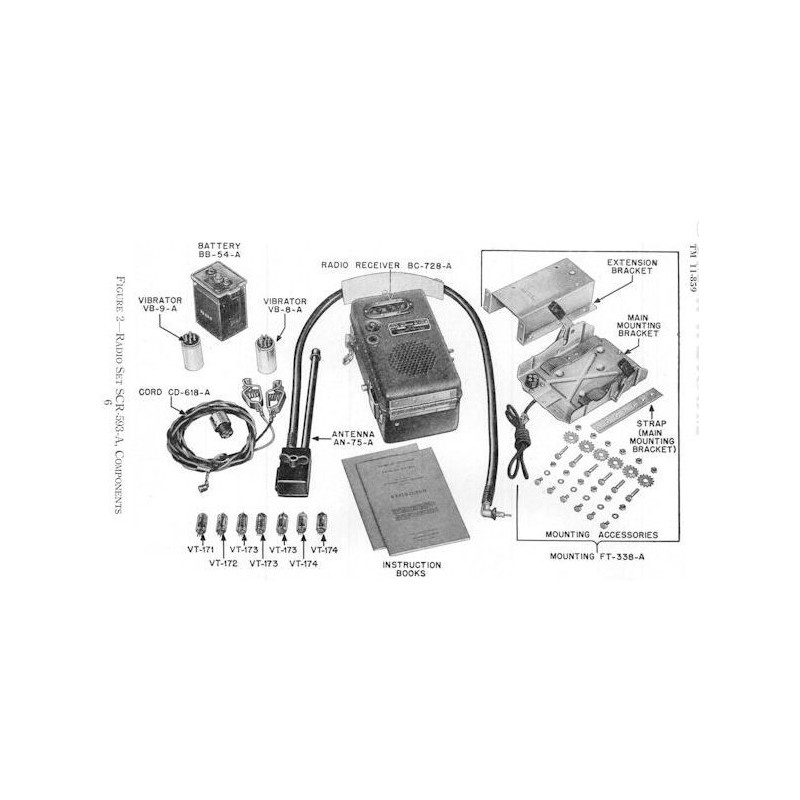 Kit, vibrator, Radio Receiver BC-728-C, 1943