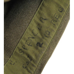 Calot troupe, Quartermaster Corps, nominatif, Co. I, 2nd Inf. Regt., 5th Infantry Division, taille 57, 1941