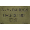 Bag, Field, M-1936, OD 7, Kadin, 1944, Maj. Arnold Barben, Corps of Engineers, CBI