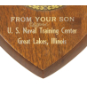 Plate, Wall, US Naval Training Center, Great Lakes, Illinois