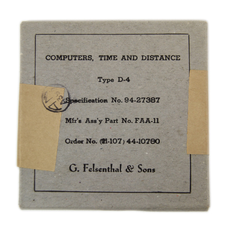 Règle à calcul, Type D-4, Time and Distance, USAAF, 1944, état neuf Règle à calcul, Type D-4, Time and Distance, USAAF, 1944, état neuf
