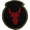 Insigne, 34th Infantry Division, bord vert, dos vert, 1943
