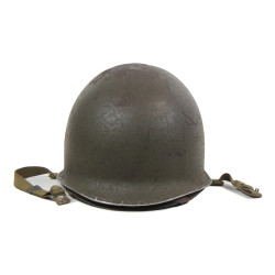 Casque M1, pattes fixes, liner FIRESTONE, A washers non peints, 2nd Lt. Charles Smith, Jr.