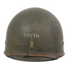 Casque M1, pattes fixes, liner FIRESTONE, A washers non peints, 2nd Lt. Charles Smith, Jr. Casque M1, pattes fixes, liner FIRESTONE, A washers non peints, 2nd Lt. Charles Smith, Jr.