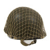 Casque M1, pattes fixes, liner FIRESTONE/INLAND, avec filet de camouflage