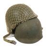 Casque M1, pattes fixes, liner FIRESTONE/INLAND, avec filet de camouflage