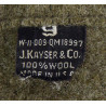 Gloves, Wool, with Leather Palm, US Army, Size 9, J. KAYSER & CO.