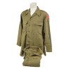 Lot de deux chemises moutarde, 16 x 33, Major D.C. Hartwell, 78th Infantry Division