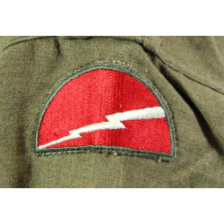Lot de deux chemises moutarde, 16 x 33, Major D.C. Hartwell, 78th Infantry Division