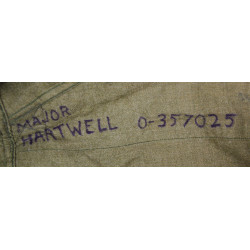 Lot de deux chemises moutarde, 16 x 33, Major D.C. Hartwell, 78th Infantry Division