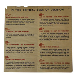 Tract, RED CROSS WAR FUND, mars 1944