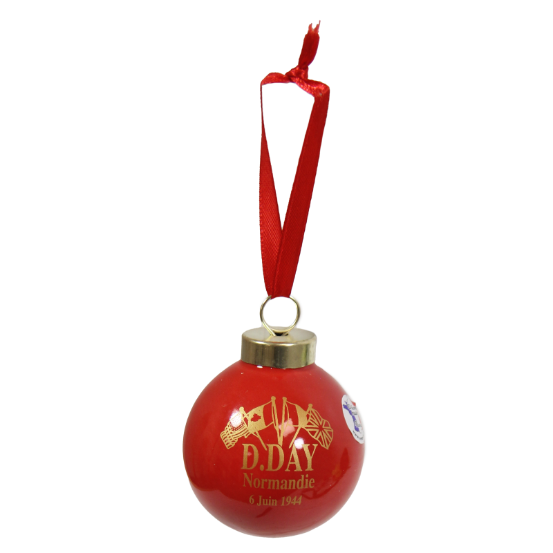 Christmas ornaments, D-Day, Red Christmas ornaments, D-Day, Red