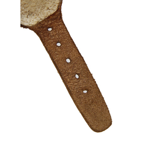 Mentonnière Western En Cuir Curb Strap - Jugulaire Réglable Pour Mors Western, Largeur 13 Mm