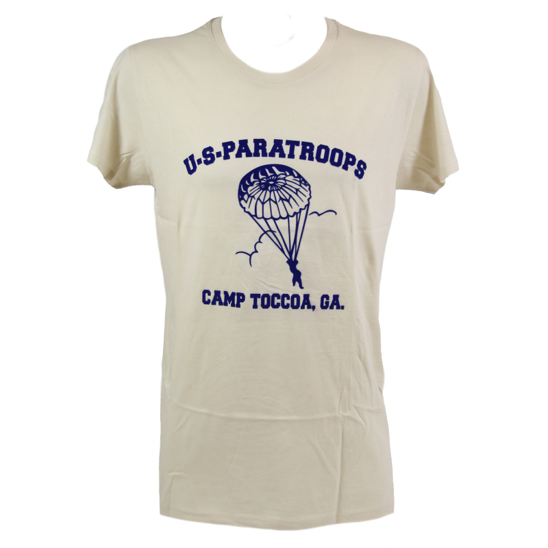 T-shirt, US PARATROOPS Camp Toccoa, FLOCKED T-shirt, US PARATROOPS Camp Toccoa, FLOCKED