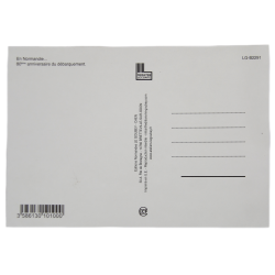 Carte postale, "80ème anniversaire du débarquement"